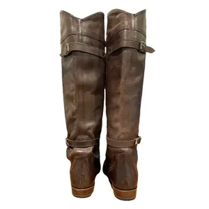 FRYE Goodyear Welt Leather Riding Boots Knee-High 77561 E-09 thumbnail 4