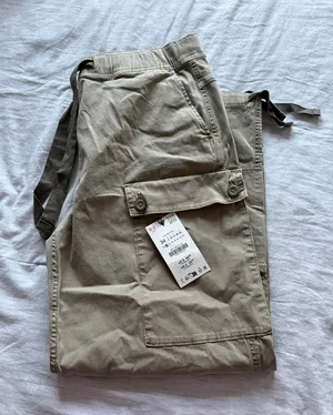 Zara Lace-up Cargo pants  thumbnail 1