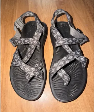 Chaco Z Cloud 2 Womens Sandals Grey Geometric Strappy Toe Loop Size 9 thumbnail 1