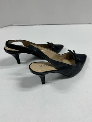 Ellen Tracy - Bindy- Dark Blue Classic Kitten-heel Pump - Size‎ 8. thumbnail 9