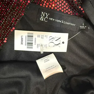 New York & Co large cowl neck low back sequin top TB2 3652 thumbnail 2