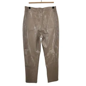 Abercrombie & Fitch Curve‎ Love 90s Straight Ultra High Rise Vegan Leather Pants thumbnail 4