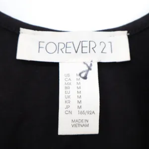 Forever 21 Bodysuit Womens Medium Black Stretch Scoop Neck Sleeveless One Piece thumbnail 3