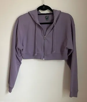 Wild Fable Purple‎ Cropped Hoodie thumbnail 1