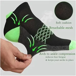Colorful Athletic Women's Tab Socks 6 PACK Low‎ Cut High Quality NEW thumbnail 5