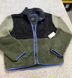 Billabong Adventure Division‎ Switchback Zip Fleece Jacket Green Black XS NEW thumbnail 1