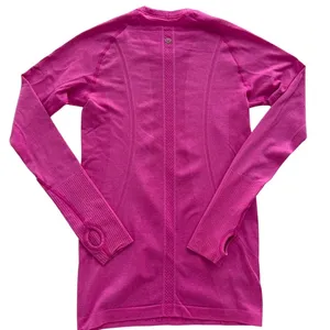 Lululemon Swiftly Tech Long Sleeve Crew 6 ORIGINAL Fit Heathered Raspberry Pink thumbnail 5