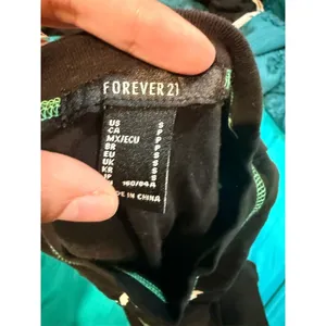Forever 21 Women's Spooky Vibes Black Crop Top T-Shirt Size S thumbnail 2