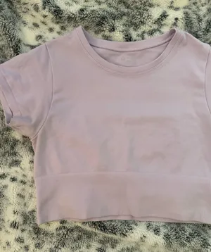 Aerie Purple Cropped Top thumbnail 1
