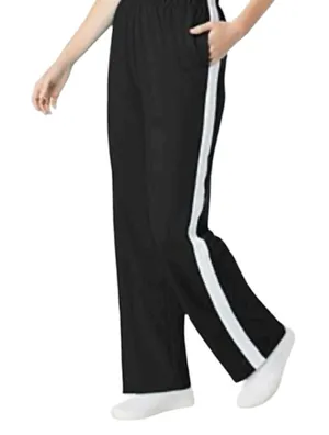 Petal and Pup Black Track Pants White Stripe Wide Leg Size Large Gorpcore Grunge thumbnail 1