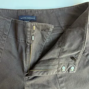 Banana Republic• brown stretch wide leg ankle•sz 8 thumbnail 3