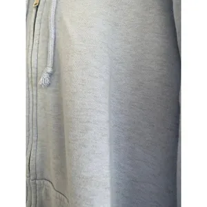 H&M Light Blue Marled Zip Up Hoodie Size Small thumbnail 2