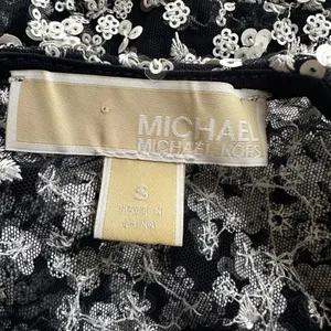 Michael Kors Floral Sequin Ruffle Hem Dress Short Cocktail Party Wedding Small thumbnail 3