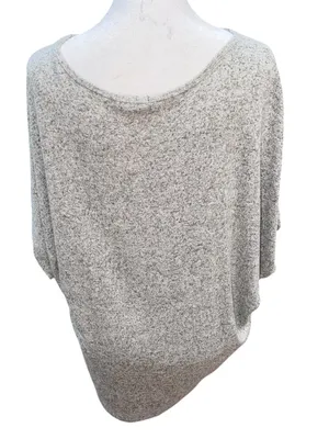 Quince Brushed Short Sleeve Lounge TShirt Heather Grey Small Soft Stretch Jersey thumbnail 3