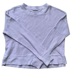 AS Revival Light Purple Cropped Crewneck Sweater S thumbnail 1
