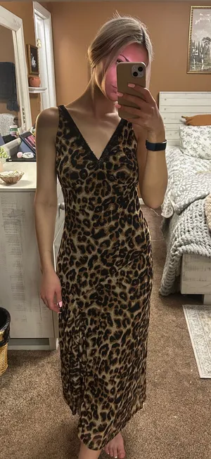 Good Luck Gem Leopard print dress thumbnail 1