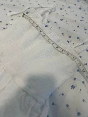 Sincerely Jules white sundress Sz:L smocked bodice tiered eyelet ruffled Dress. thumbnail 5
