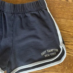 Brandy Melville John Galt Navy New York Contrast Trim Cotton Gym Shorts thumbnail 4
