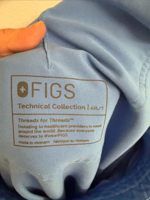 Figs Women’s 4X  Light Blue Drawstring technical collection scrub pant Joggers thumbnail 2