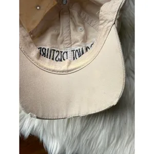 Beige Distressed 'Do Not Disturb' Baseball Cap [COPY] Black thumbnail 6