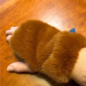 NWT fingerless gloves Brown thumbnail 4