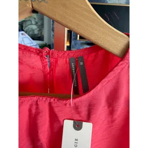 Anthropologie Red Pleated Sleeveless Blouse Top Rouge Round Neck NWT XS‎ thumbnail 5