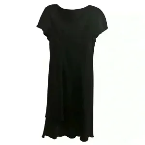 S.L. Fashions Women's Black Cocktail Dress Size 10 V-Neck‎ Short Sleeve thumbnail 2