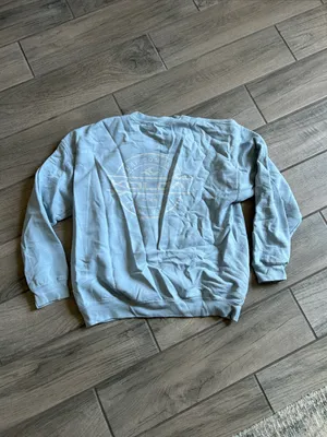 Women's Light Blue Crewneck Sweatshirt - Soft Everyday Layer thumbnail 4