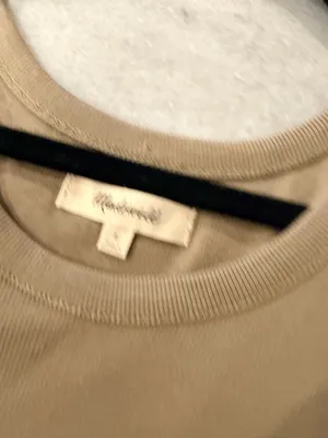 NWOT Madewell Size L Tan Brown Thin Strap Ribbed Supima Racerback Tank Top thumbnail 8