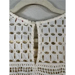 Sundance Cream Lace Shift Mini Dress Womens XL Summer Casual Boho Beachy thumbnail 4