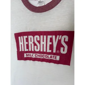 Vintage 90s Hershey’s Milk Chocolate Ringer Tee USA Made Slim Fit Small thumbnail 5