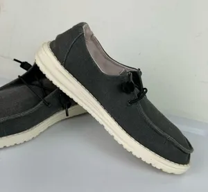 Hey Dude Wendy Chambray Moccasin Slip On Shoe Sz 7 Dark Grey Black thumbnail 11