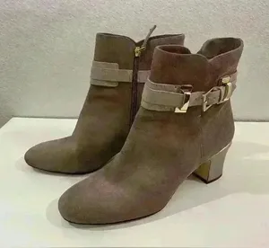 Joan & David Women’s Suede Leather Tan‎ Color Ankle Booties Size 9.5 thumbnail 1