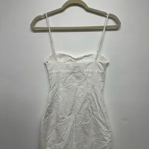 MESHKI Bronwyn Broderie Mini Dress - White - Size XXS thumbnail 11