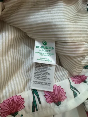 J. Crew Quilted Floral Button Front  Jacket size 6 thumbnail 5
