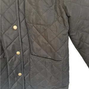 Eddie Bauer Women’s Black Quilted Snap Button Jacket thumbnail 2