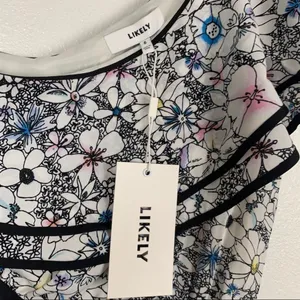Likely Contour Daisy Delbarton One Shoulder‎ Dress Floral 6 NWT thumbnail 3