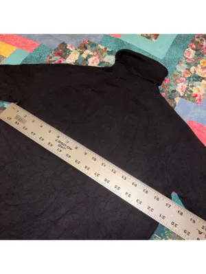 ZARA Girls Large Black Turtleneck Sweater Size L thumbnail 6