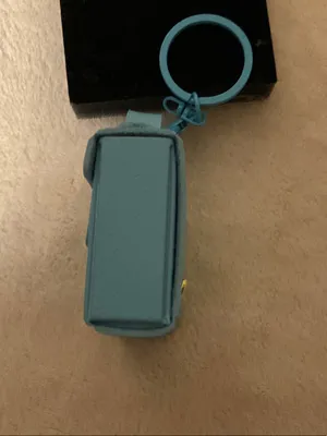 Sky Blue Mini Purse Key & Card Holder with Gold Snap thumbnail 4