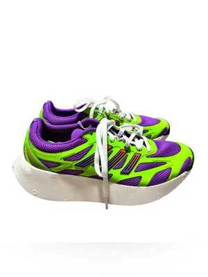 adidas Adizero Aruku Lace Up Women's 7.5 Green Purple Sneakers Athletic JP556 NW thumbnail 3