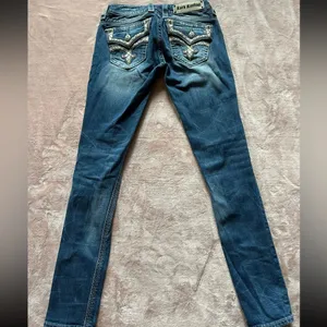 ROCK REVIVAL Skinny Lillian Denim Jeans Blue‎ 26 thumbnail 2