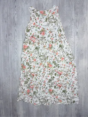 Frye floral boho maxi sleeveless tank top dress size xl with button front thumbnail 5
