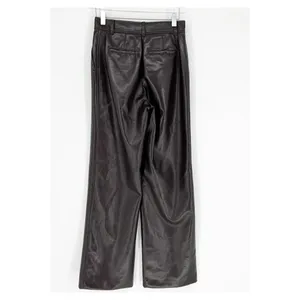Aritzia‎ Babaton Command Faux Leather Trousers Women's 0 Brown Capsule Wardrobe thumbnail 4