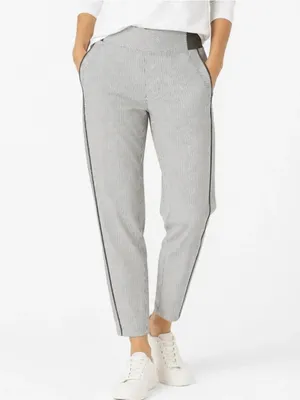 ATHLETA Brooklyn Textured Ankle Pant Size 4 City Stripe thumbnail 2