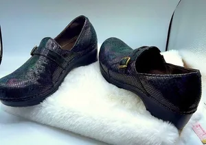 Sanita clogs faux snakeskin size 9 clogs thumbnail 1