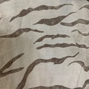 Teddi Rayon Safari Zebra Print Women’s Button Down Shirt Brown and Black Size XL thumbnail 7