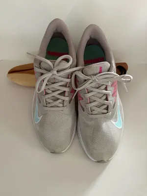 Nike Quest 3 Women's Running Shoes Grey Pink Blue Athletic Sneakers thumbnail 3