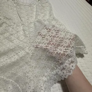 Frederick’s Of Hollywood White Floral Lace Romper Lingerie Sz L Large thumbnail 7