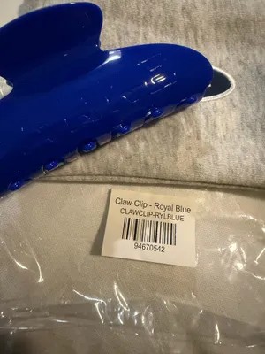 PARKE Claw Clip with Pouch Royal Blue NIP thumbnail 5