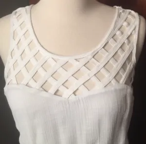 Lily Rose White Lattice Belted Skater Sundress thumbnail 5